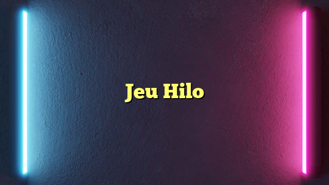 Jeu Hilo