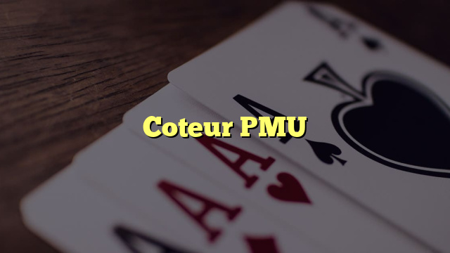 Coteur PMU