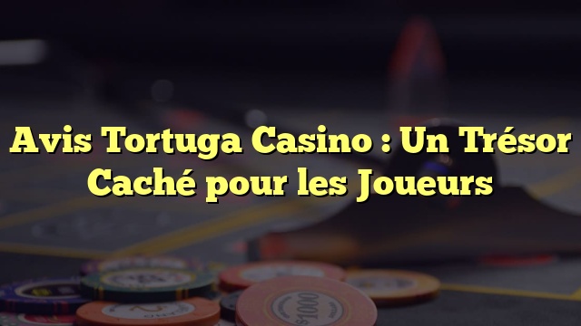 Avis Tortuga Casino : Un Trésor Caché pour les Joueurs